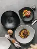Cuenco de Cerámica Creativo para Ensalada, Cuenco para Postre, Vajilla de Lujo Ligero Estilo Occidental, Plato para Sopa Comercial de Gama Alta, Plato Ceremonial de Moda