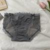 Estilo Japonés Sexy Pura Deseo Malla Transparente Dulce Linda Chica Ropa Interior Transparente para Mujer de Cintura Media Encaje Bragas para Mujer