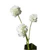 Juego de 3 mini hortensias de simulación para ventana de boda, flores falsas para sujetar flores, flores falsas, accesorios para diseño de banquete, bola de nieve fragante