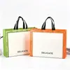 Bolsas Tote de Tecido Não Tecido Laminado com Logotipo Personalizado para Lojas de Roupas Masculinas, Femininas e Infantis, Sacolas para Embalagem de Presentes, Prontas para Uso Imediato