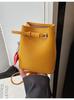 Transfronterizo 2025 Verano Nuevo Bolso Cuadrado Pequeño Diseño de Cordón Bolso Cubo Pequeño Bolso para Teléfono Móvil Bolso de Mano Bandolera de un Solo Hombro
