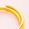 Anillo de Apertura Nuevo Amor Transfronterizo Moneda Europea Oro Arena Vietnamita Joyería Moda Femenina Joyería Vintage