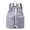 Bolso para Mujer 2026 Primavera Nuevo Estilo Japonés y Coreano Mochila con Cordón Color Sólido Ligero Gran Capacidad Mochila de Nylon para Viajes