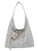 Bolsa de Tecido Tricô Design Vintage de Nicho Moda Étnica Versátil Grande Capacidade Bolsa de Tricô Bolsa de Ombro Único de Alta Qualidade
