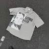 Camisa de Cuadros Patchwork Estilo Americano con Parche Manga Corta para Hombre Verano Retro Diseño Callejero Camisa Cleanfit Manga Media