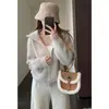 Cardigan grosso de malha pesada com gola alta e zíper, casaco grosso, novo estilo de outono e inverno para mulheres G1003Z