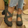 Sandalias de Verano 2026 Nuevas de Comercio Exterior Talla Grande para Mujer Casual Cómodas con Tira Cruzada Moda Ropa Exterior Talla Única