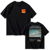 Camiseta Gráfica Logo Arco-Íris Abertura Câmera Kodak Masculina Algodão Vintage Street Preta 2026 Nova