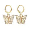 Nuevos pendientes estilo coreano moda pendientes de mariposa tridimensionales de acrílico coloridos pendientes pequeños frescos dulces pendientes coloridos