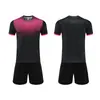 Conjunto de uniforme de fútbol al por mayor de fábrica, poliéster de secado rápido de manga corta, hecho a medida para hombres, mujeres, estudiantes, competición de equipo, entrenamiento y ropa deportiva
