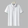 Camisa Polo de Manga Curta para Homens, Novo Estilo de Verão, Camiseta Fresca, Respirável e Confortável de Manga Meia para Jovens, Fashion e Versátil, até 8XL