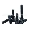 Acero Inoxidable 304 Negro Din912 Cabeza Cilíndrica Hexagonal Tres Piezas Combinación Arandela Plana y de Resorte Tornillo M2M3M4-M8