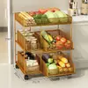 Estante de Almacenamiento de Verduras para Piso de Casa Cocina Cesta de Almacenamiento de Cebolleta Jengibre Ajo Balcón Pasillo Cesta de Almacenamiento de Frutas y Verduras Camote