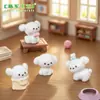 Paisagem em miniatura com filhote fofo de gravata borboleta, adoráveis acessórios de decoração DIY para casa de bonecas, pequenos enfeites para carro ou mesa