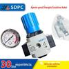 Válvula redutora de pressão do filtro de ar SDPC Shengda DR200-01 válvula reguladora de pressão pneumática DR200-02/03 instalação do caminho de gás