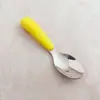 Aço inoxidável 304 Conjunto de talheres faca e garfo para crianças talheres de bebê portátil para atividades ao ar livre talheres para suplementos alimentares colher e garfo de treinamento para menores de 3 anos