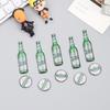 Pegamento de Cristal Acrílico Suave Magnético Imán de Refrigerador, Imán de Refrigerador Tridimensional con Forma Especial de Botella de Cerveza, Creativo y Personalizable con Logo