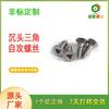 Tornillos antirrobo de acero inoxidable, tornillos autorroscantes de ranura triangular, tornillos autorroscantes en pulgadas, tornillos para cámara