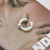 Anillo de plata esterlina S925 coreana Sanli con apertura irregular, diseño de nicho para mujer, con personalidad y estilo moderno para el dedo índice.