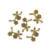 Accesorios para Joyería de Aleación DIY Colgante Doble Rama de Flor de Ciruelo Antiguo Pasador de Pelo Pulsera Cadena de Collar Colgante Q280
