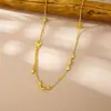 Cadena de Clavícula con Borla Estilo Lujo Ligero de Moda para Mujer, Collar Mariposa con Diseño de Oro de Arena Vietnamita, Accesorio Duradero