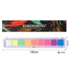Pigmentos de Pintura Corporal Solubles en Agua Multicapa Multicolores Transfronterizos Cosméticos de Halloween Pigmentos para Pintura Facial Infantil