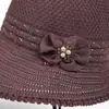 Sombrero de Sol Hueco para Mujeres de Mediana Edad y Mayores, Nuevo Estilo Primavera y Verano 2026, Sombrero de Pescador de Moda con Protección Solar, Sombrero de Pescador para Mamá
