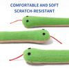 Juguete para Gatos Pequeño Serpiente Verde de Peluche Juguete de Serpiente Verde Simulado Juguete Mordaza de Serpiente Verde Autoentretenimiento Alivio del Aburrimiento Juguete de Papel Arrugado con Hierba Gatera