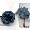 Flores artificiales estilo bosque, cabezas de flor de delfinio multicapa, kit de materiales para pasador y accesorio para el cabello DIY, regalo de decoración para el hogar, arreglo floral
