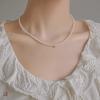 Choker de Alto Padrão Sense Same Pérola Natural Grão Pequeno Retrô Americano Ouro 14K Colar Feminino Senso Girly
