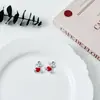 Retro Diamante Corazón Corazón Hueco Oso Accesorios de Joyería Collar Colgante DIY Pendientes Pendientes