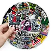 50 piezas de pegatinas de música electrónica, geniales y elegantes, impermeables, adecuadas para la decoración DIY de gabinetes de audio