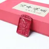 Pendente Zaki Lam de Areia de Cristal Vermelho Cinábrio Pingente de Areia de Cristal Vermelho de Alto Teor Pingente de Colar Deusa da Riqueza Feminina Vida Passada e Presente