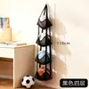 Bolsa de pendurar para armazenamento de bolas montada na parede para uso doméstico, suporte de futebol atrás da porta, porta-bolas, bolsa de rede para armazenamento de brinquedos