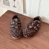 Sapatos Mary Jane da Moda com Bolinhas Estilo Coreano para Meninas Verão 2026, Sapatos Casuais Versáteis Slip-On com Solado Macio para Crianças