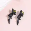 Brincos de Gatinho Animal Simples Fofos Transfronteiriços da Amazon Brincos de Gatinho Criativos Destacáveis Europeus e Americanos