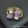 Pulsera de Piedra Cruda de Perla Barroca Natural Nueva Joyería de Cristal Irregular de Nicho Europeo y Americano Brazalete Abierto Fuente Mayorista