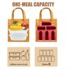 Bolsa de Almuerzo Térmica con Bolsillos Laterales Papel Dupont Reutilizable Bolsa Tote para Adultos Bolsa para Lonchera de Oficinista