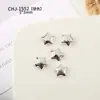 Mini Joias de Liga Metálica Estrela de Cinco Pontas Lua para Nail Art Populares Dourado e Prateado Estéreo DIY Acessórios Pequenos Usáveis para Nail Art