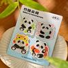 Imán Acrílico para Refrigerador Zaomu Serie Nuonuo Tangzi Lindo Tema de Panda de Dibujos Animados Calcomanía Decorativa Magnética para Refrigerador