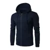 Sudadera con capucha deportiva casual transfronteriza, holgada, talla grande, con capucha, jersey, chaqueta, cremallera, cárdigan, moda casual para hombre