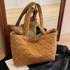 Bolsa Tote para Comutação de Aula de Estudantes Universitários Bolsa Feminina Estilo Preguiçoso Nova Bolsa de Outono e Inverno Bolsa de Ombro Único Transversal Bolsa Casual de Axila