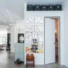 Pegatinas de pared de espejo de 4 piezas transfronterizas, pegatinas de pared de espejo decorativas de malla acrílica geométrica para sala de estar, dormitorio y pared de fondo de TV
