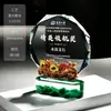 Trofeos de cristal personalizados, nuevas medallas metálicas de alta gama y premios de resina para eventos de empresa, con grabado creativo para empleados destacados