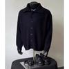 Cárdigan de Punto de Marca de Moda Estilo Coreano para Hombre Otoño e Invierno 2024 Nuevo Suéter con Solapa Estilo Hong Kong Ins Chaqueta Holgada