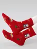 Calcetines Infantiles al por Mayor 1958 Año del Caballo Niños Grandes Caballo Rojo Trae Buena Fortuna Calcetines de Año Nuevo Calcetines de Algodón Cartoon sin Costuras
