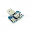 Placa Adaptadora USB Cabeça Macho Cabeça Fêmea Micro Tipo-C 4P 2.54mm USB4 em Linha