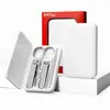 Conjunto de Cortadores de Unha de Cinco Peças com Logotipo Personalizado, Presente Prático para Bancos, Cortadores de Unha de Aço Inoxidável, Fabricante Personalizado, Em Estoque