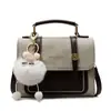 Bolso Estilo Coreano Bolso de Hombro para Mujer 2025 Nuevo Retro Bolso Cruzado Cuadrado Pequeño Bolso de Color Contrastante con Costuras Bolso de Mano de Moda Tendencia