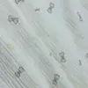 Tela de Gasa de Doble Capa Estampada con Lazo de 125g para Ropa de Bebé y Niños, Mantas, Baberos, Pijamas y Materiales para Ropa de Casa